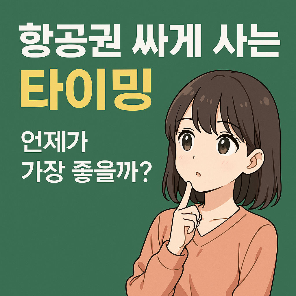 항공권 싸게 사는 타이밍, 언제가 가장 좋을까?