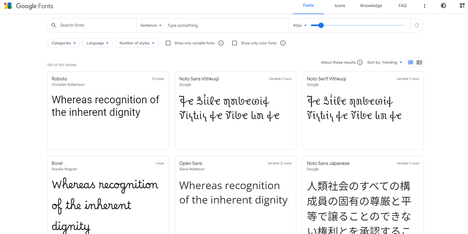 Google Fonts