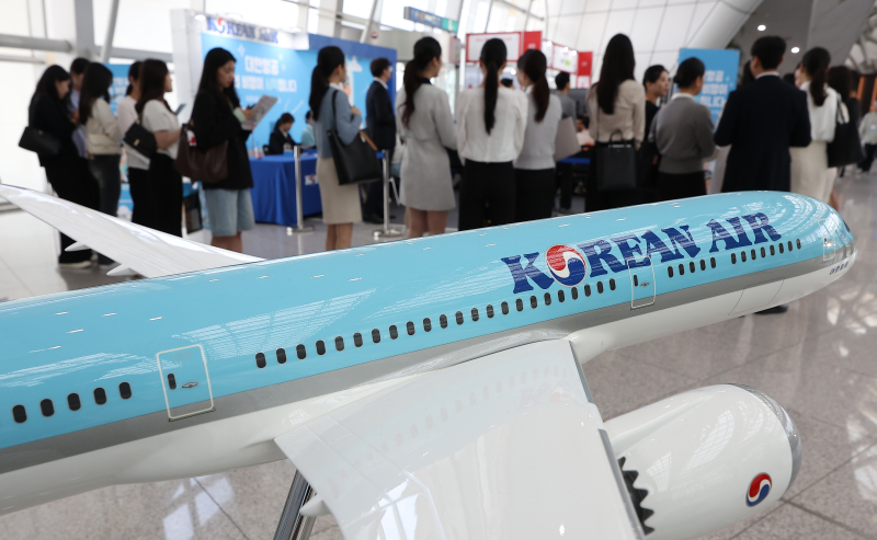 2024 항공산업 잡페어 대한항공 부스 전경.