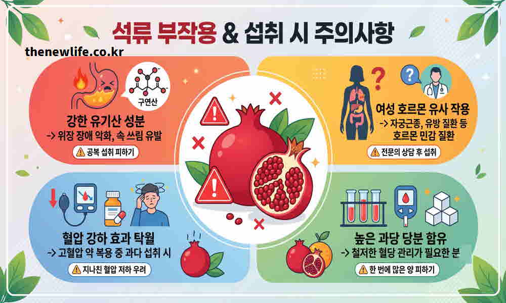석류 효능 부작용