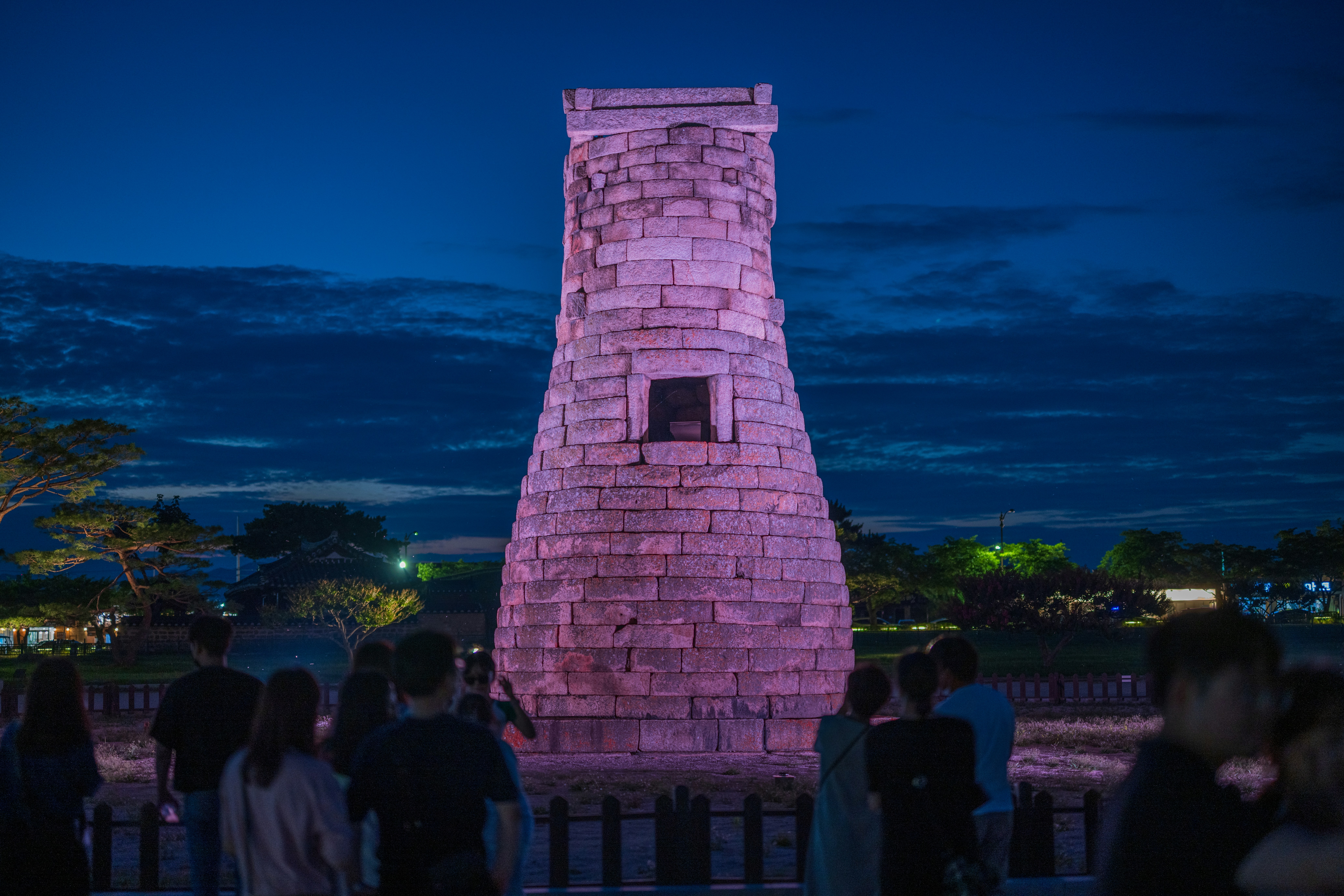 경주 첨성대 야경과 별빛 풍경 관련 사진