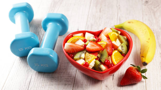 과일 채소 덤벨