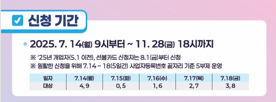 신청 방법 및 신청처 안내