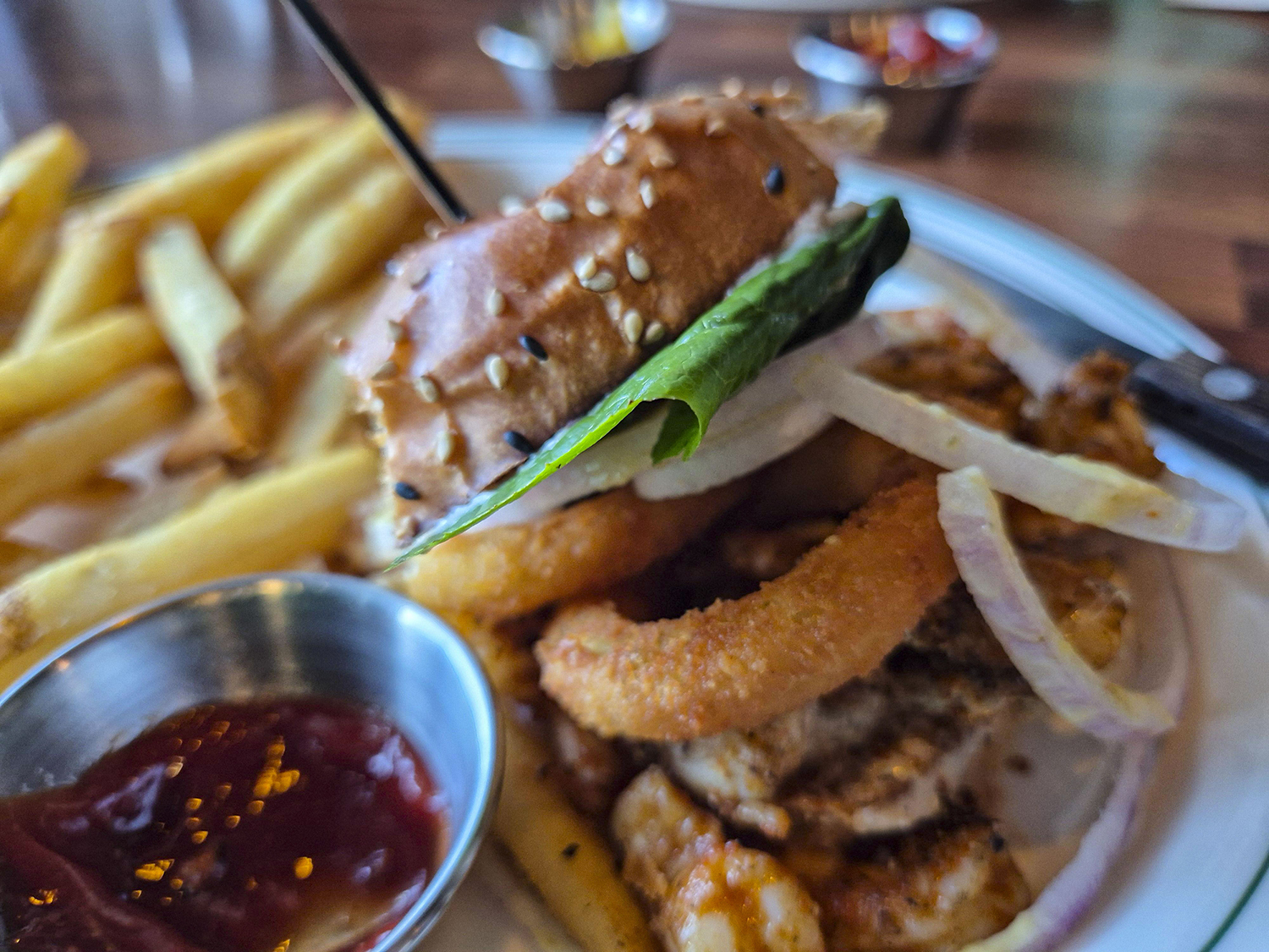 스파이시 쉬림프버거 세트 사진 3