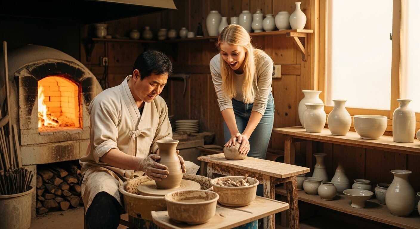 장인과 외국인 관련 사진