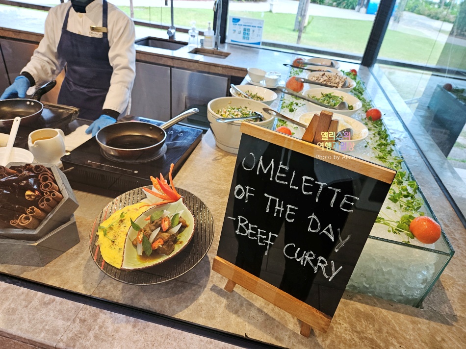 샹그릴라 탄중아루 코타키나발루 리조트 조식 메뉴 후기 - 대만족