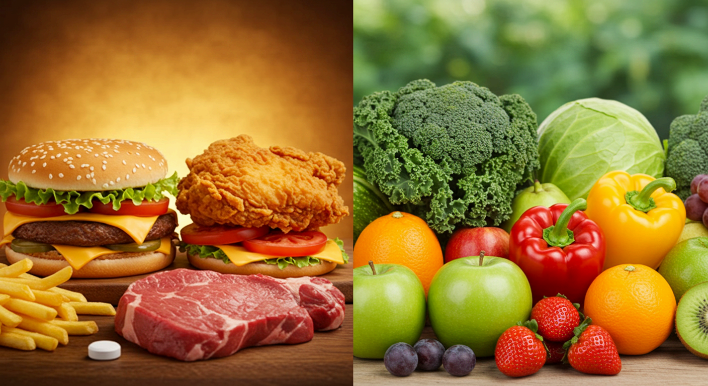 퓨린 적은 채소 위주 식단이 요산 낮추는 핵심