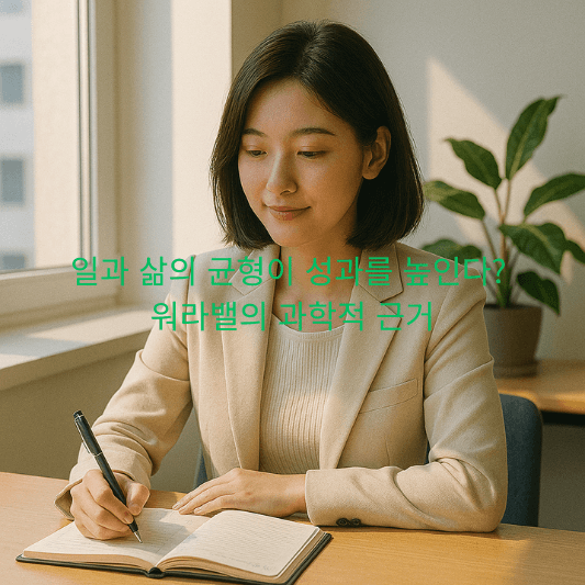 워라밸, 일과 삶의 균형, 성과심리학, 업무 몰입, 회복력 심리학, 번아웃 예방, 뇌과학과 성과, 조직심리학, 스트레스 관리, 집중력 향상