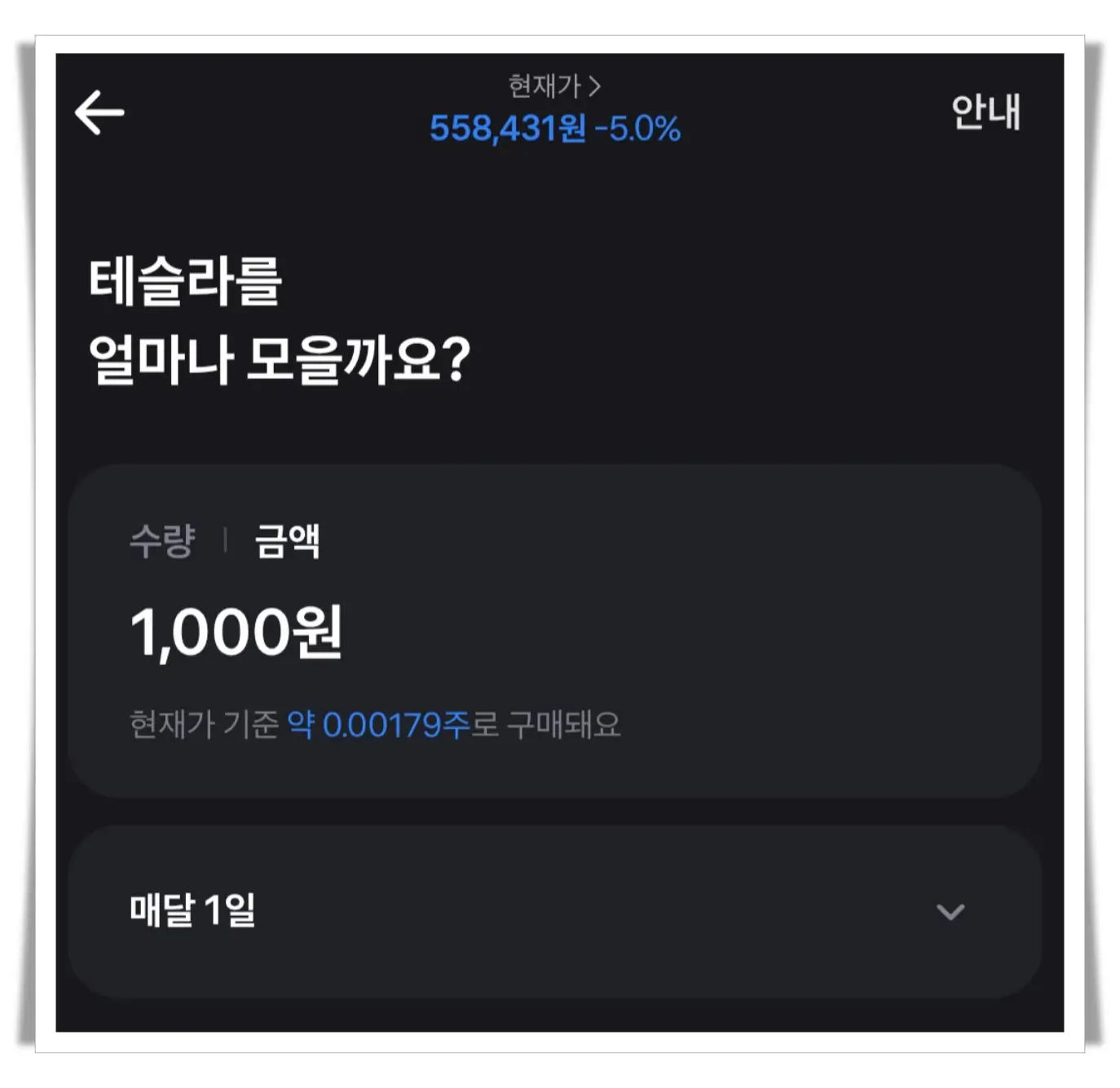 토스-소수점투자-테슬라-1000원