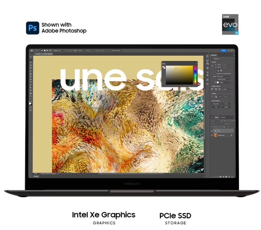 포토샵을 사용하는 갤러시북3