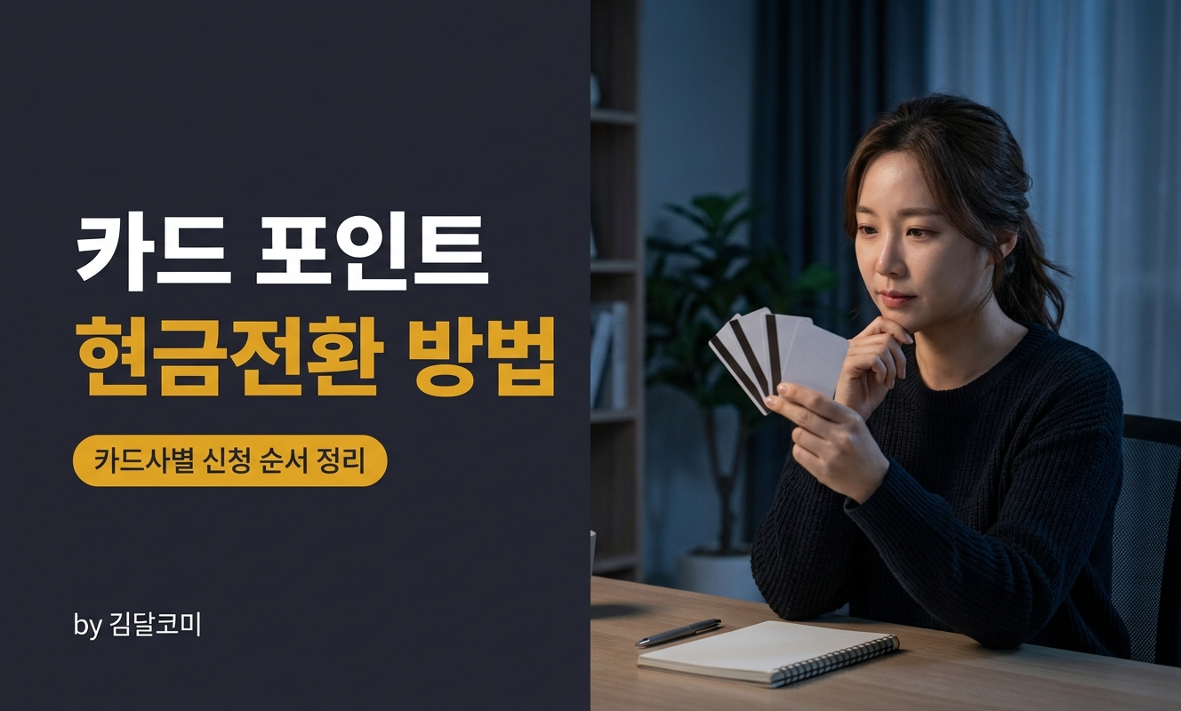 카드사별 포인트 현금전환 비교