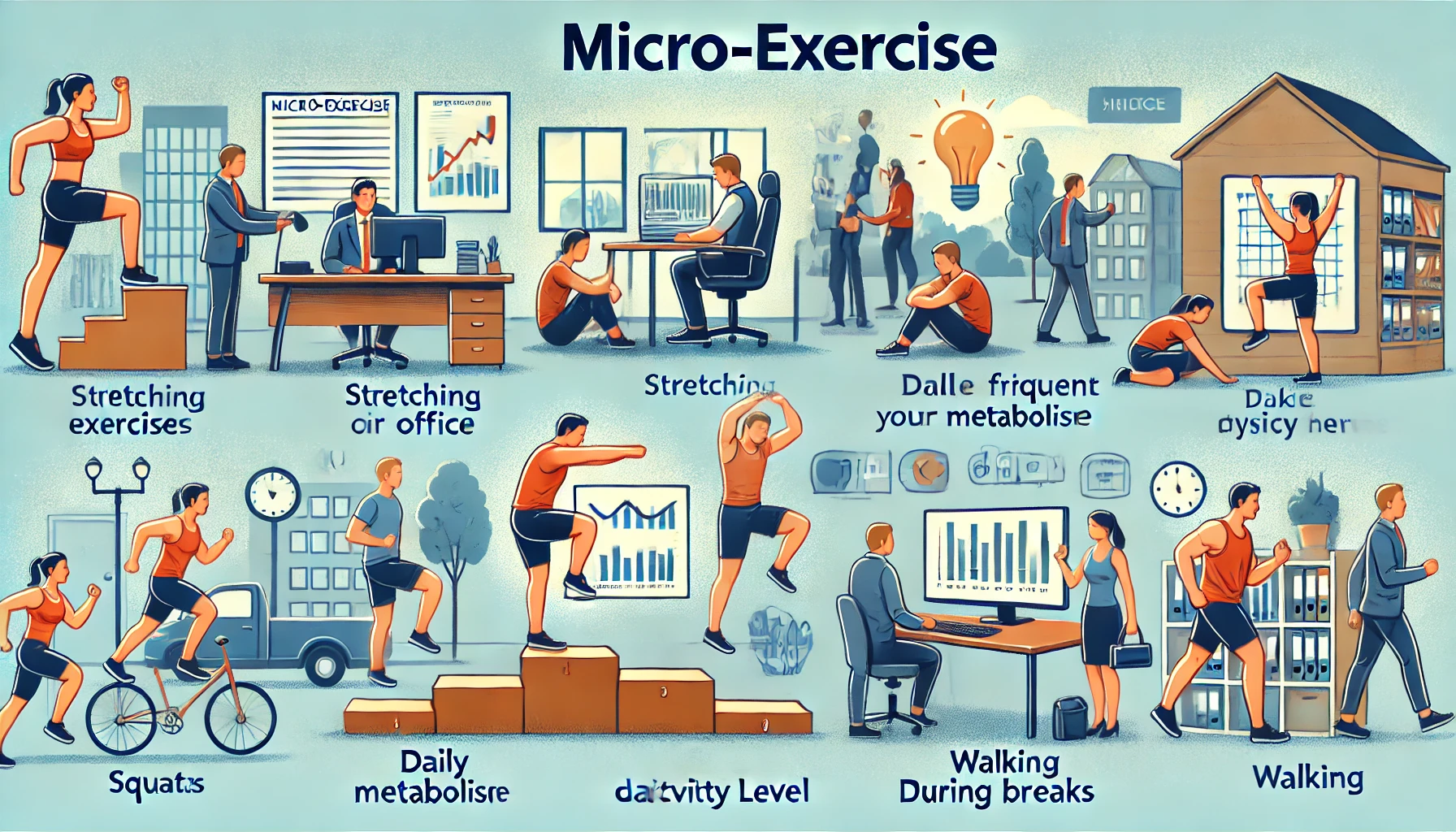 마이크로 운동이 신진대사와 일상 활동 수준에 미치는 영향