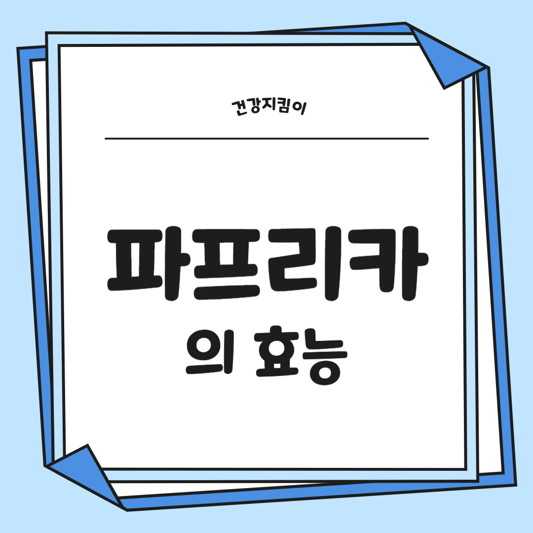 파프리카 효능 부작용 고르는법 칼로리