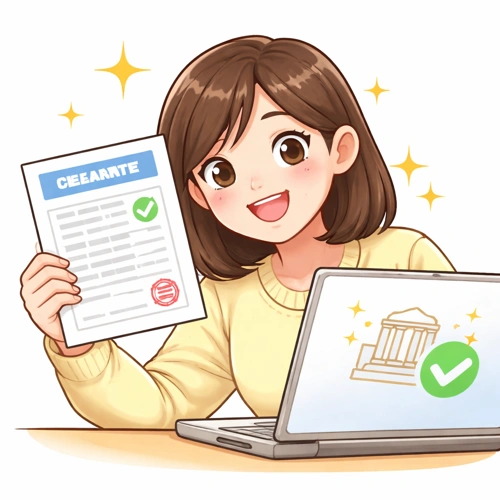 납부 확인 후 여유로운 모습