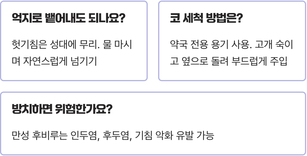 알레르기 비염 환자, 환절기만 되면 목에가래낀느낌이 심해지는 이유