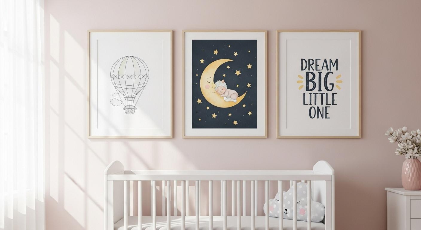 아기방 인테리어 포스터