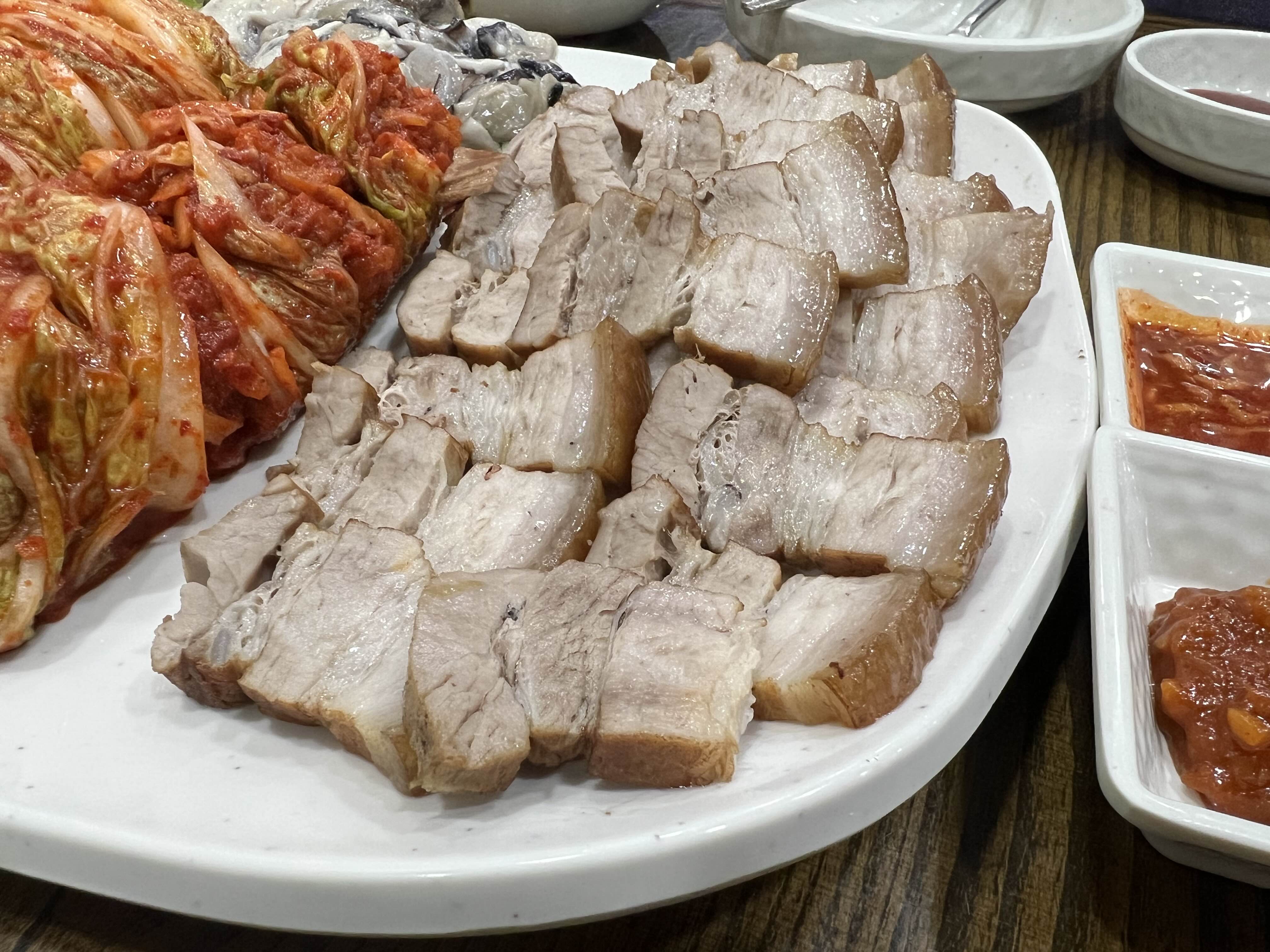 보쌈 맛있게 삶는 법 봉평옹심이메밀칼국수 수육