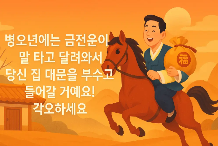붉은말타고 복주머니든 남자
