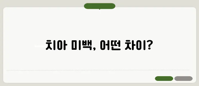 치아 미백 가격과 종류 효과 비교