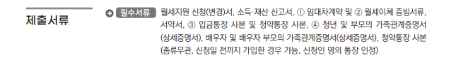 청년월세한시특별지원 조건 소득기준 신청방법 복지로 월세