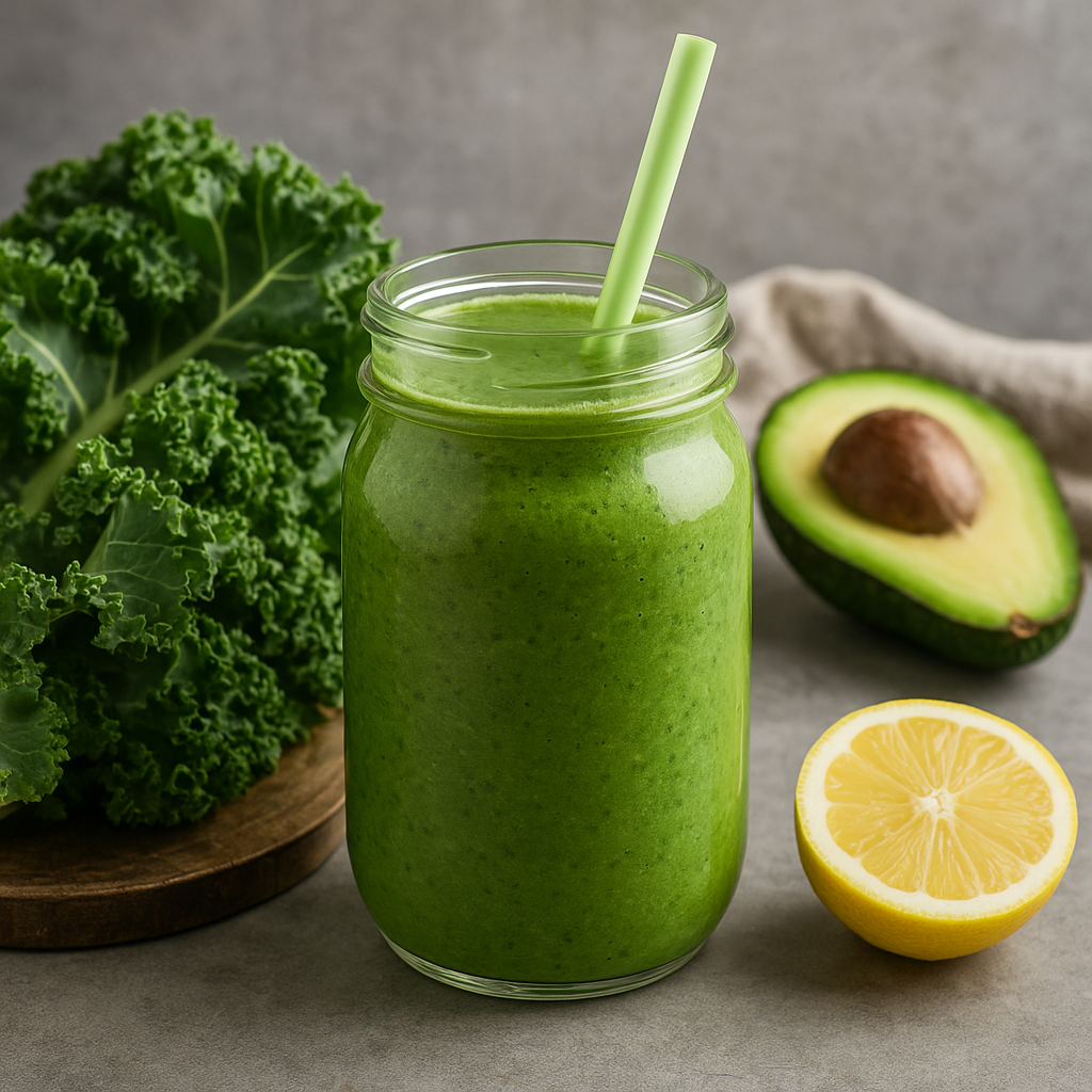 "해독 컬리케일 스무디 (가볍게 데친 후 활용)"