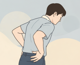 오른쪽 옆구리 통증 의심되는 병