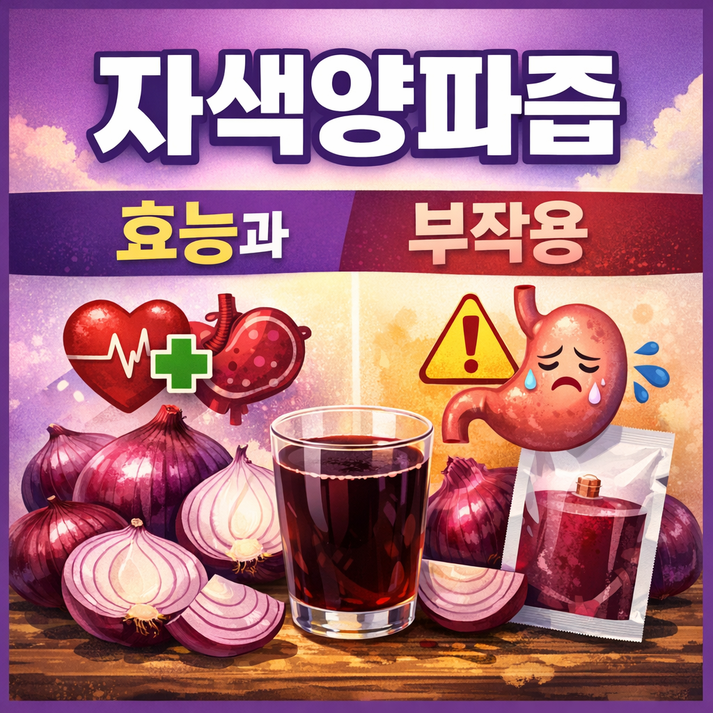 자색양파즙 효능 부작용 총정리