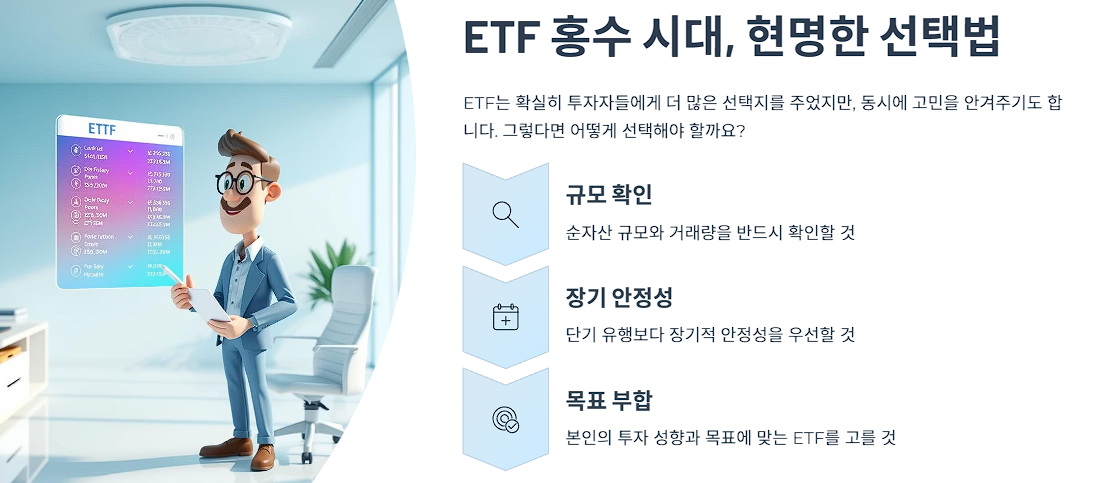 ETF 홍수 시대, 현명한 선택법