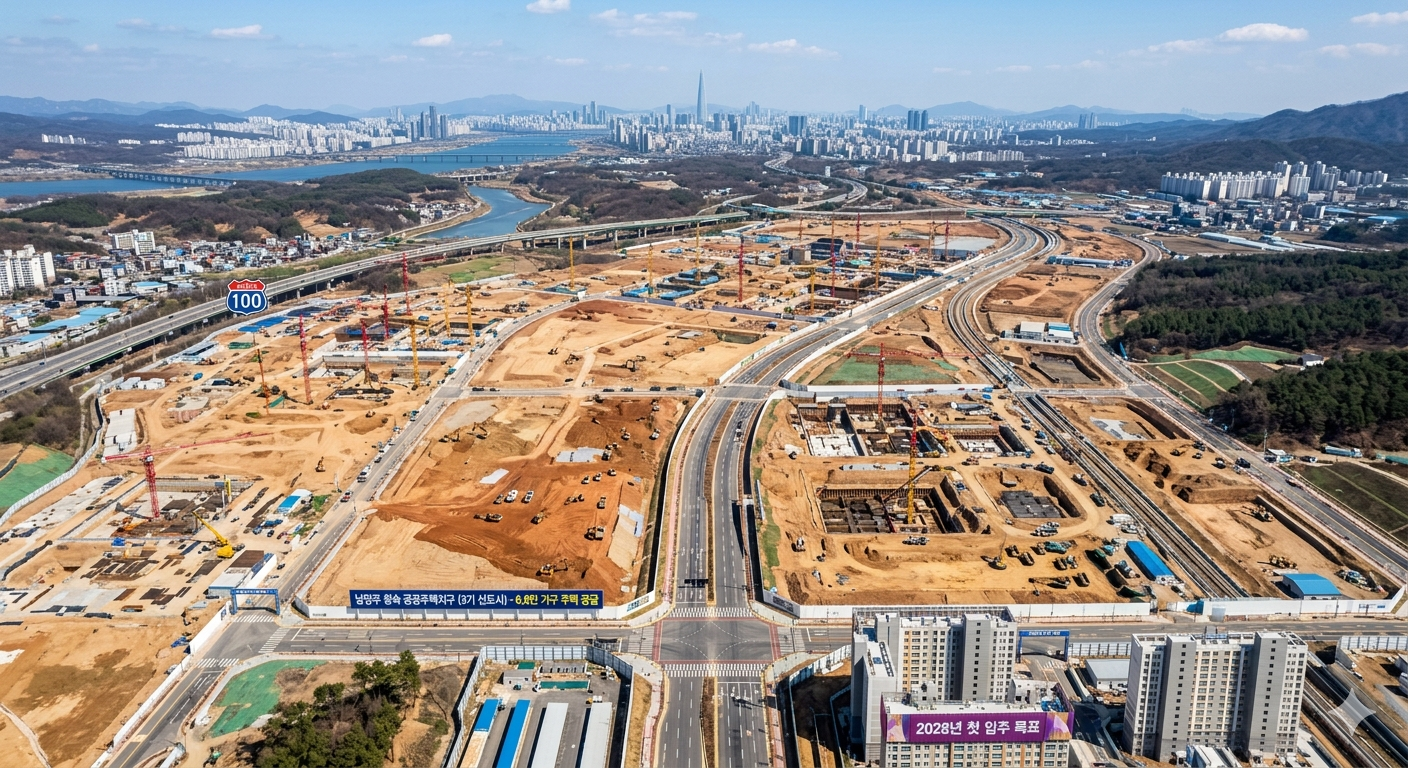 남양주 왕숙지구 6.6만 가구, 2028년 입주 가능한가 현장 분석