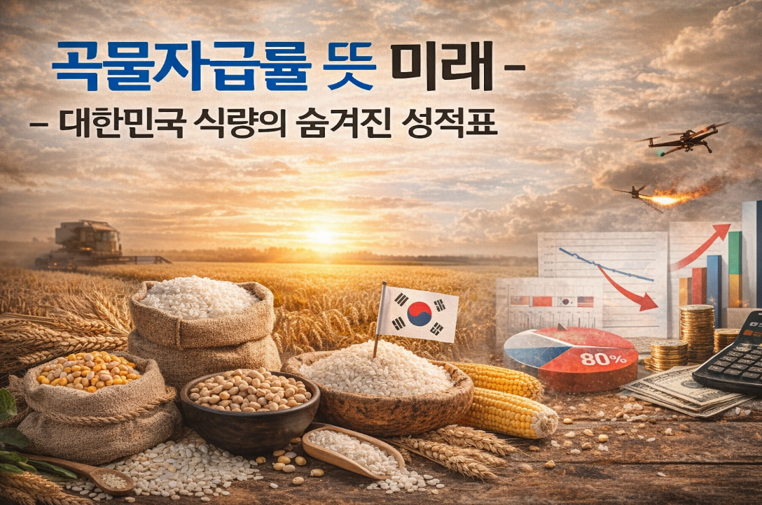 곡물자급률 뜻부터 미래까지 - 대한민국 식량 성적표 완전분석