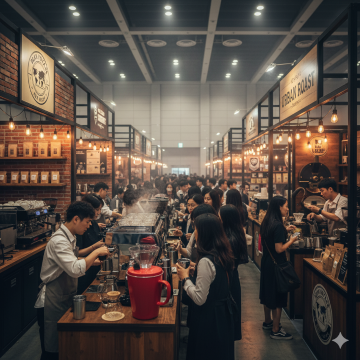 커피 앨리 로스터리 시음 부스