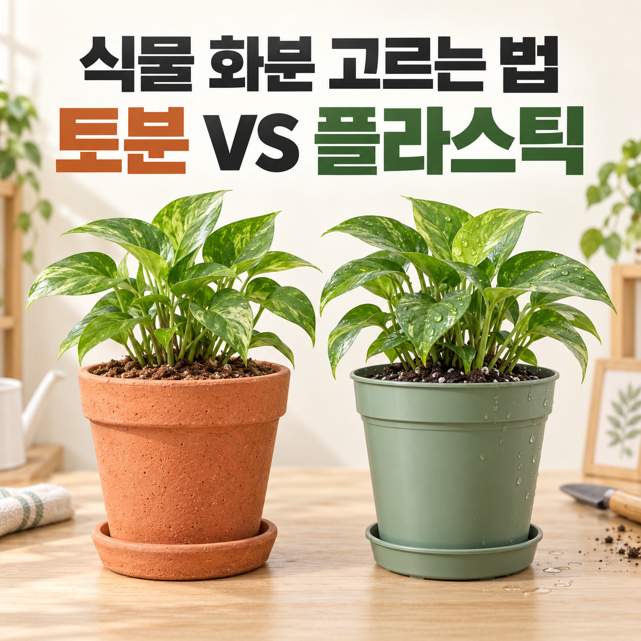 식물 화분 고르는 법｜토분과 플라스틱 화분 장단점 비교