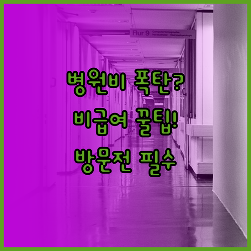 비급여 진료비 표준화 정보와 병원 방..