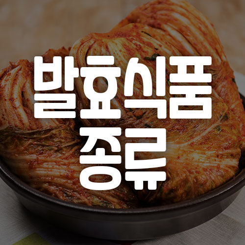 발효식품 종류 및 효능