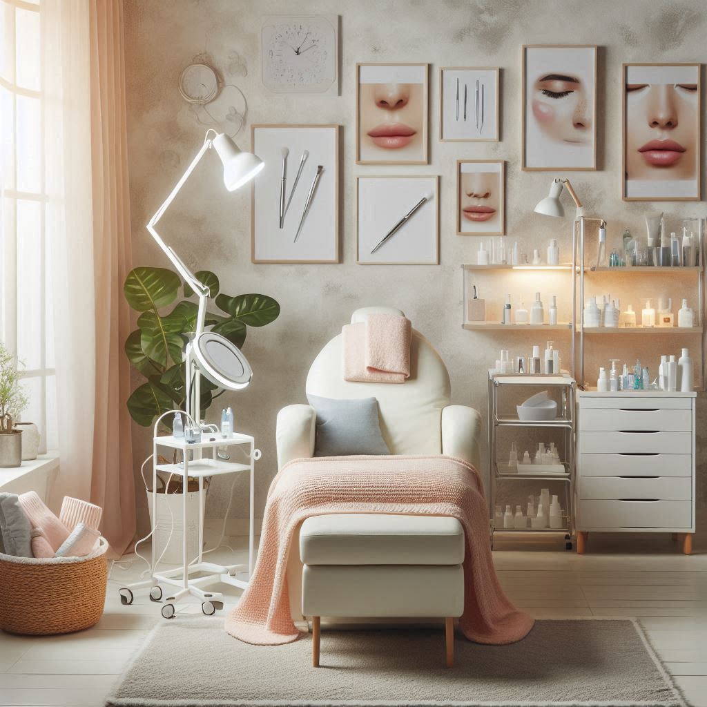 피부,체형관리 샵 배경