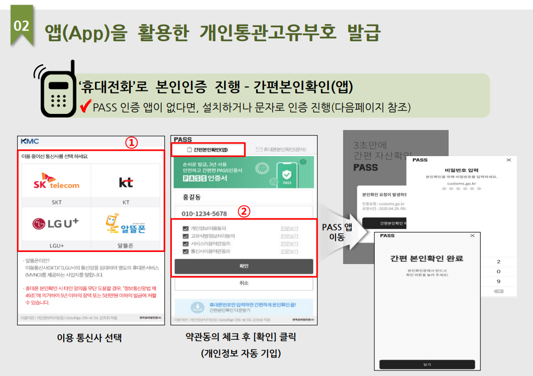 개인통관번호 발급 받기