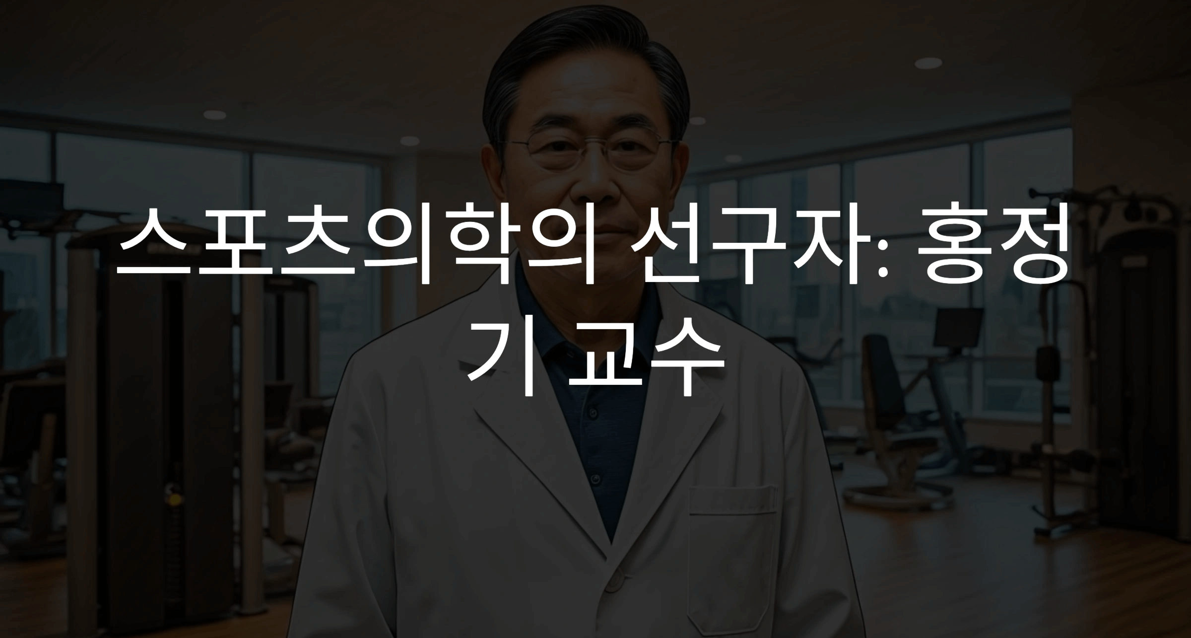 스포츠의학 홍정기교수