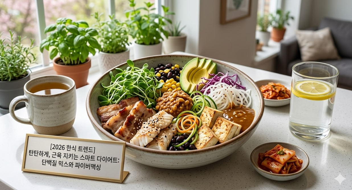 한국형 고단백 식단 (동식물성 단백질, 파이버맥싱, 한식활용)