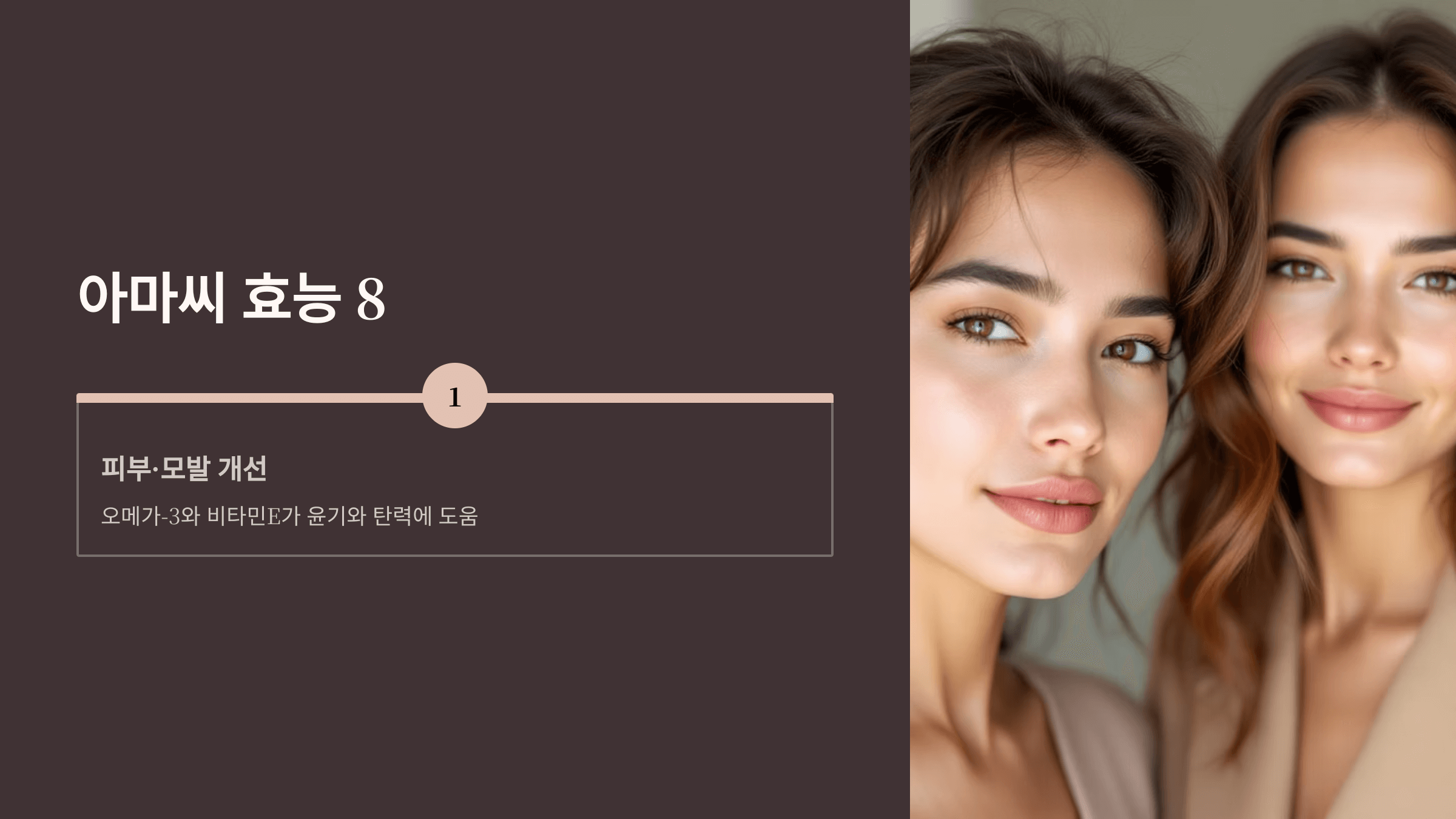 아마씨 사진입니다.