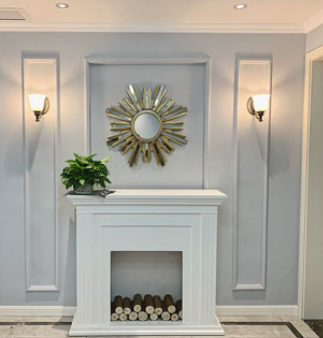 가짜-벽난로를-설치한-거실