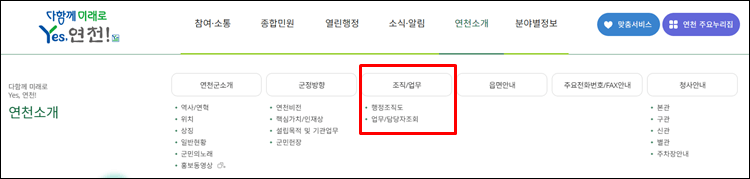 연천군청-홈페이지