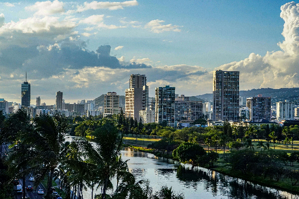 오아후-호놀룰루-운하-사진