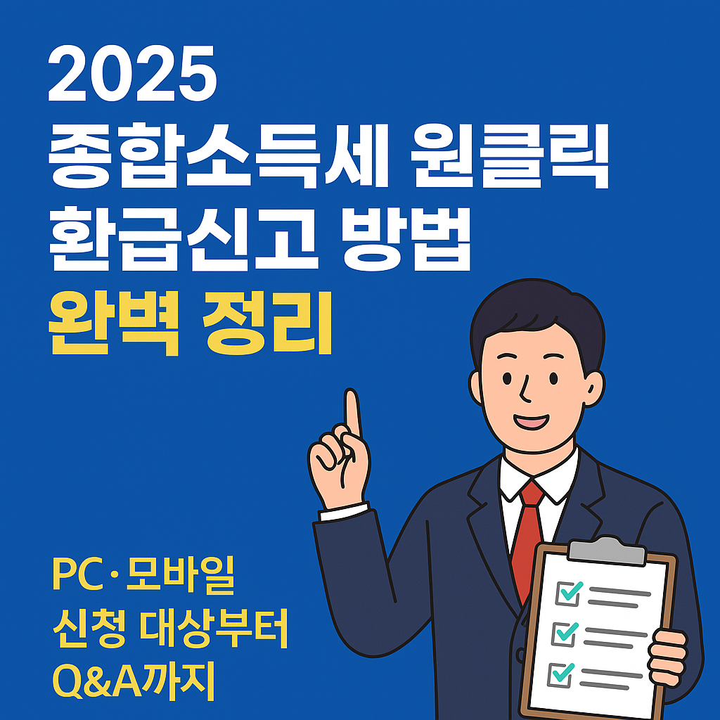 종합소득세 원클릭 환급신고 방법 사진