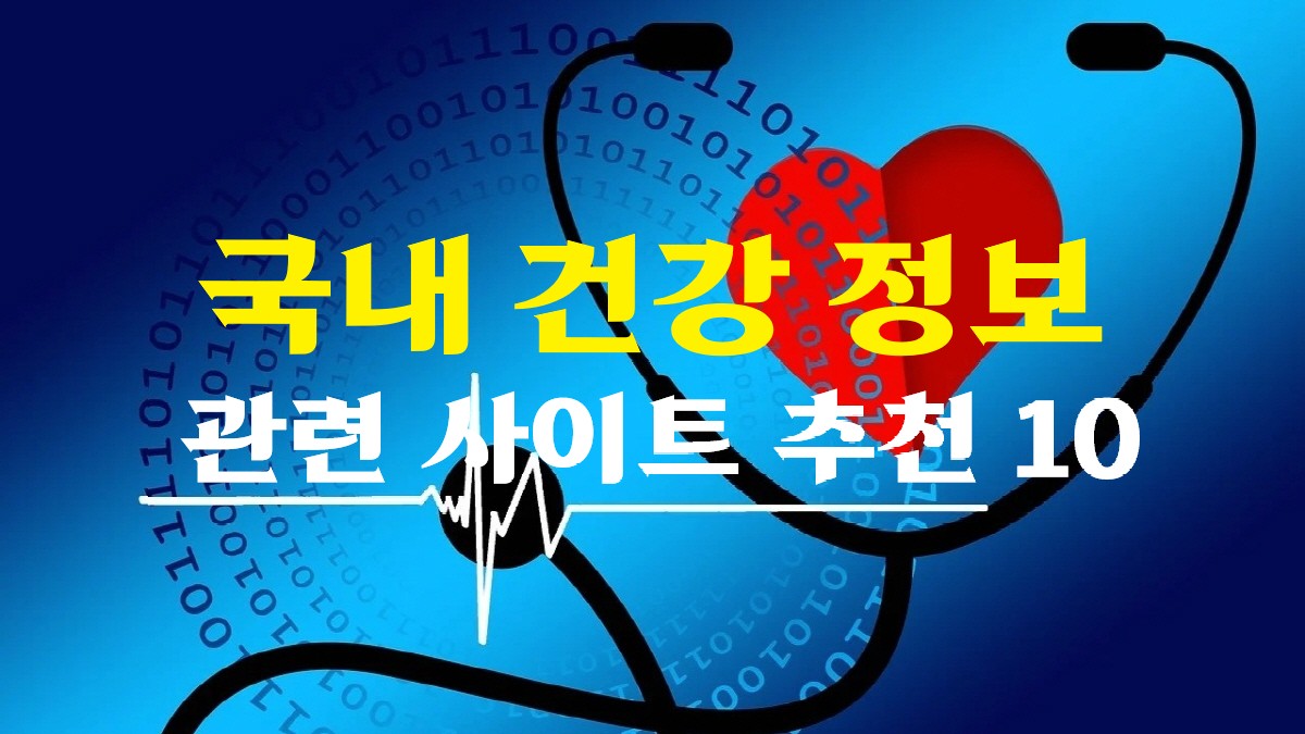 국내 건강 정보 관련 사이트 추천 10 썸네일 이미지