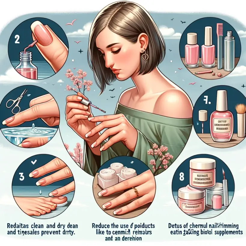 손톱조갑박리증예방