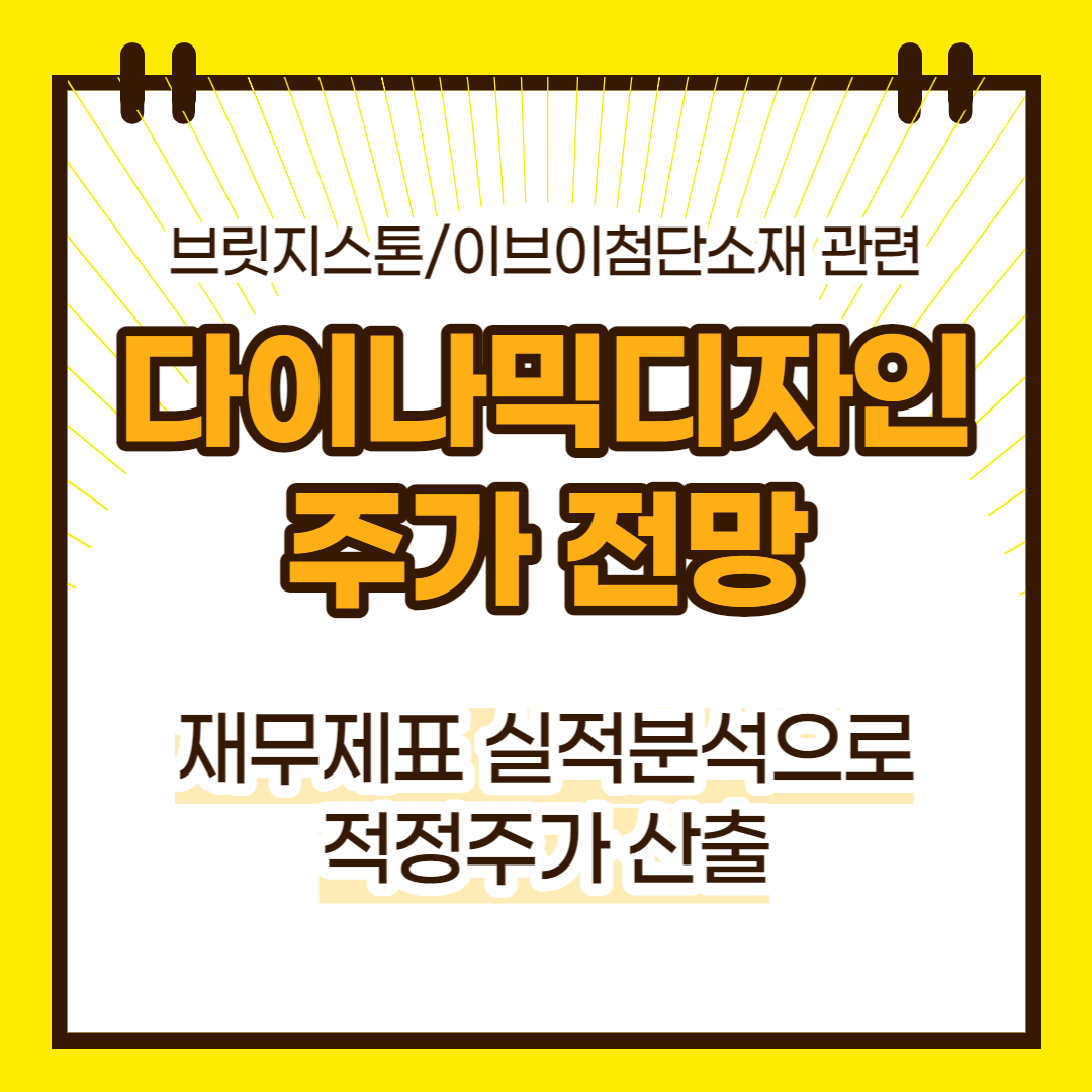 다이나믹디자인 주가 전망