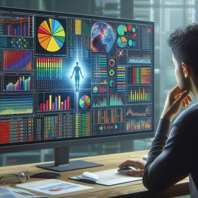 "데이터 분석 대시보드를 활용해 보고서를 작성하는 전문가"