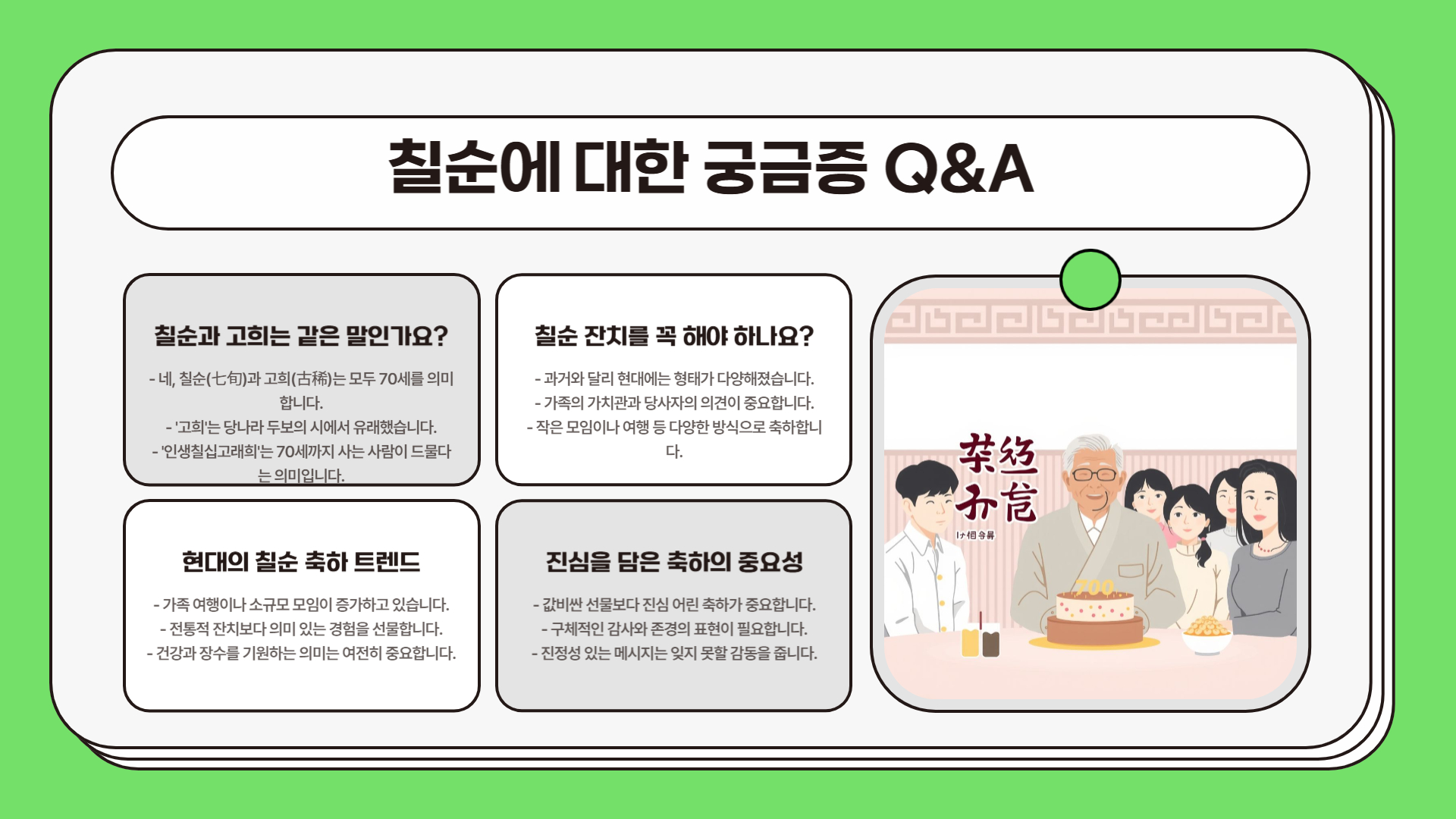 칠순 축하 문구