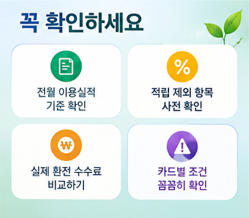 모두의그린카드 추천 대상과 전월 실적 주의사항