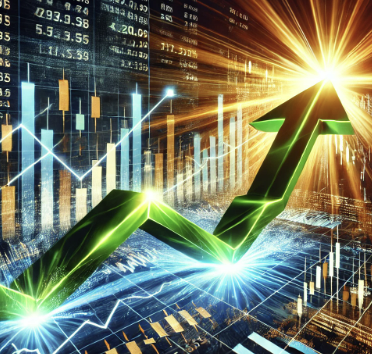 주식 오르는 그림